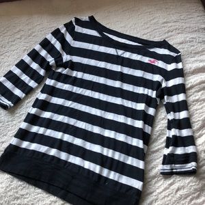 3/4 sleeve Hollister striped shirt